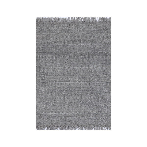 TRIBAL GREY MULTI WOOL RUG 