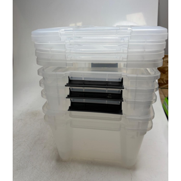 STORAGE BOX TRANSPARENT 5 PIECES -N