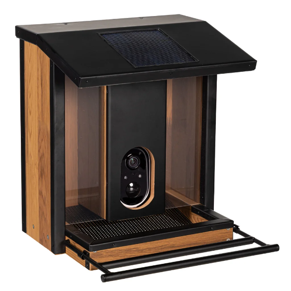 SOLAR SMART BIRD FEEDER -UN, BIT DAMAGE