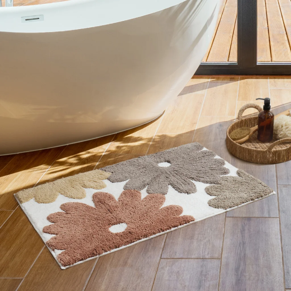 SAFDIE CARVED FLORAL BATH MAT -SU