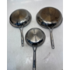 Image 3 : HENCKELS PARADIGM 3-PIECE SKILLET SET TRI-PLY STAINLESS STEEL 3-LAYER NONSTICK -SU