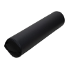 Image 1 : FULL ROUND BOLSTER PILLOW, BLACK, OIL AND STAIN-RESISTANT, FOR MASSAGE AND YOGA -UMP