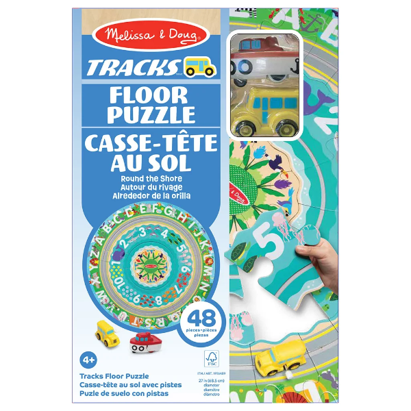 MELISSA & DOUG ROUND TRACKS FLOOR PUZZLE -MP