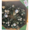 Image 2 : 30-INCH PRE-LIT DECORATED CHRISTMAS WREATH WITH 50 LED LIGHTS BATTERY OPERATED (NEW)