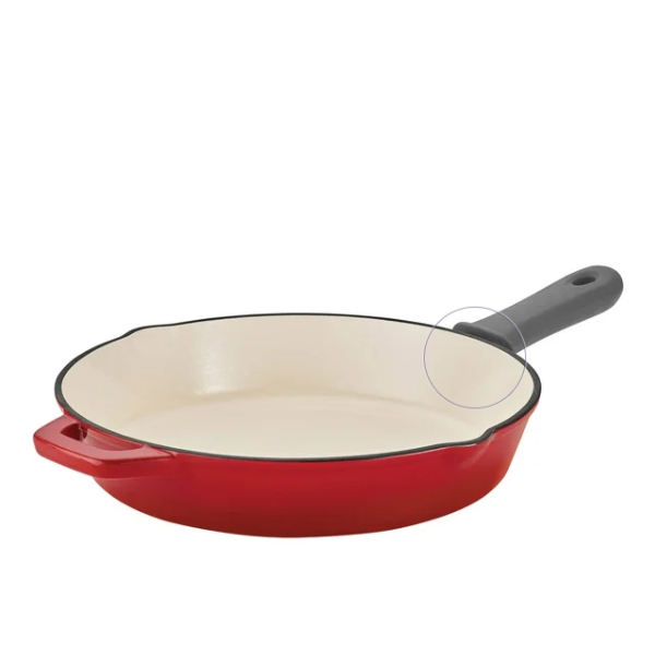 TRAMONTINA ENAMELED CAST IRON SKILLET PAN (USED)