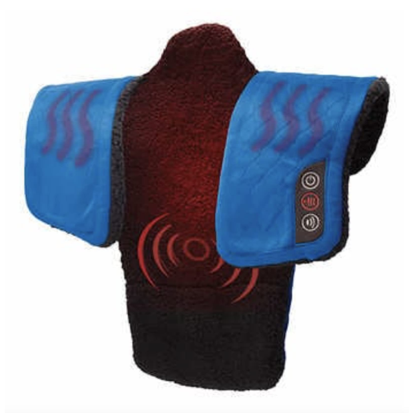 WEIGHTED COMFORT WRAP WITH HEAT AND VIBRATION (SLIGHTLY USED)