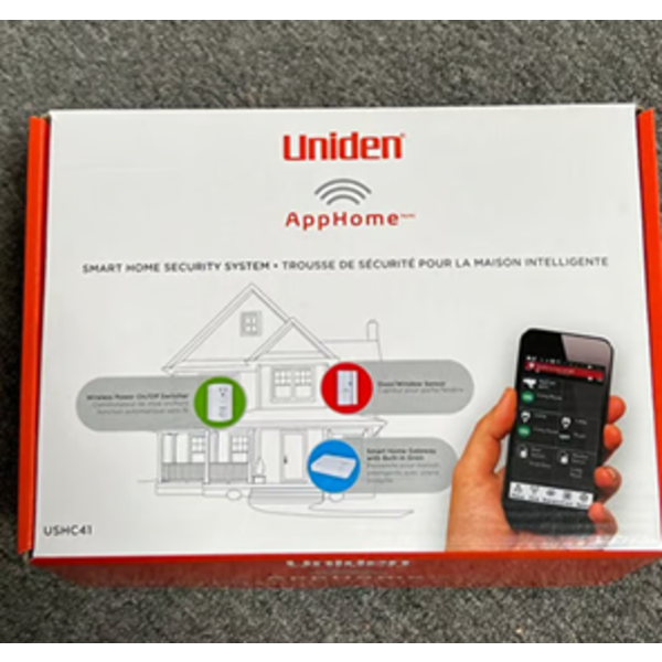 UNIDEN USHC41 VIDEO SURVEILLANCE SMART HOME SECURITY SYSTEM- WHITE