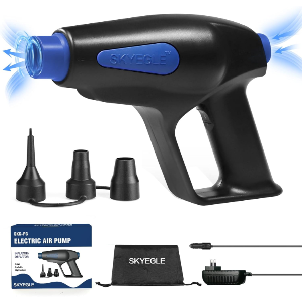 AIR PUMP FOR INFLATABLES, AIR MATTRESS PORTABLE PUMP