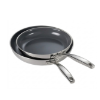 Image 1 : TRAMONTINA STAINLESS STEEL WITH CERAMIC NON-STICK SKILLET SET 2-PIECE -U