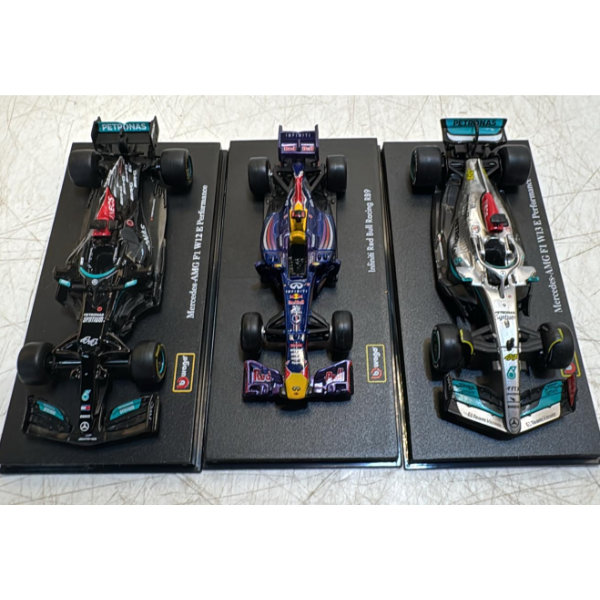 1:43 FORMULA RACING DIE CAST 3-PACK (SLIGHTLY USED, NO BOX)