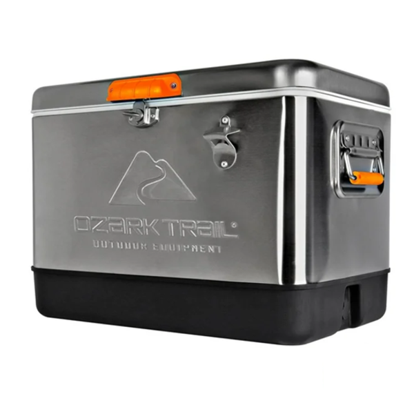 MILWAUKEE OZARK TRAIL 57 QT STAINLESS STEEL COOLER
