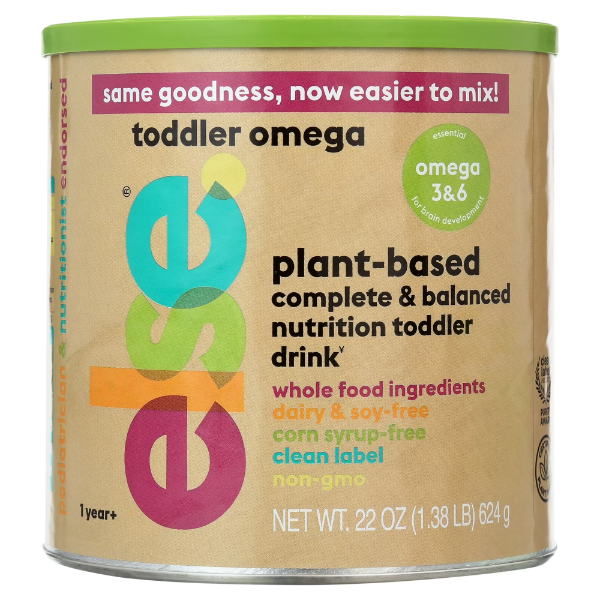 ELSE NUTRITION TODDLER FORMULA W/ OMEGA 3&6 - DAIRY & LACTOSE FREE, PLANT-BASED  -N, BB: 7/2026