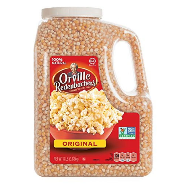 ORVILLE REDENBACHER ORIGINAL GOURMET POPPING CORN, 3.6 KG (SLIGHTLY USED 90%)