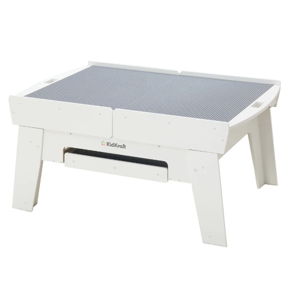 KIDKRAFT BUILDING BRICKS PLAY N GLOW LIGHT-UP TABLE WITH 210 BRICKS -SU