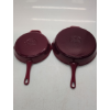 Image 3 : TRAMONTINA ENAMELED CAST IRON SKILLETS, 2-PIECE -SU