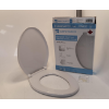 Image 2 : CENTOCO 3800SC-001 ELONGATED PLASTIC TOILET SEAT WITH SAFETY CLOSE, LIGHT WEIGHT RESIDENTIAL -N