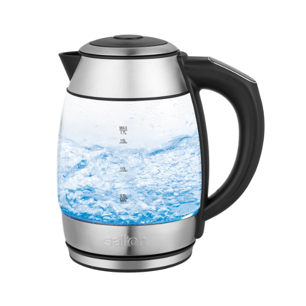 SALTON 1.7 L (1.8 QT.) VARIABLE TEMPERATURE TOUCH CONTROL KETTLE -SU