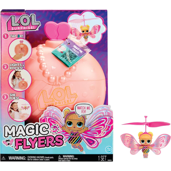 LOL SURPRISE MAGIC FLYERS - FLUTTER STAR - HAND GUIDED FLYING (SLIGHTLY USED)