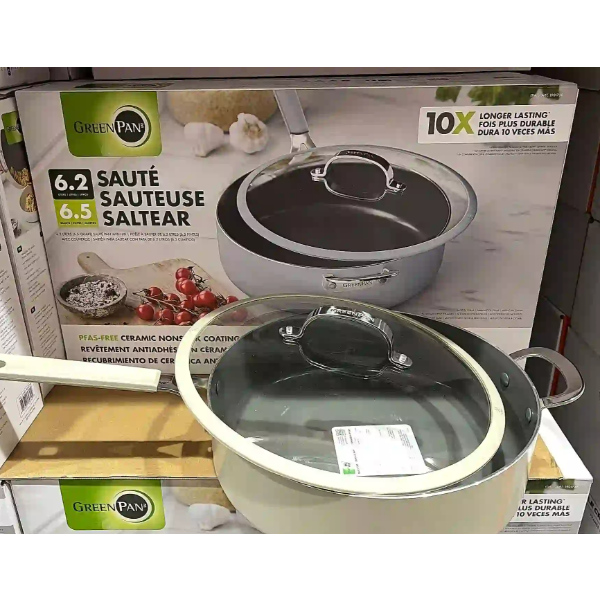 GREENPAN SAUTÉ PAN (SLIGHTLY USED)