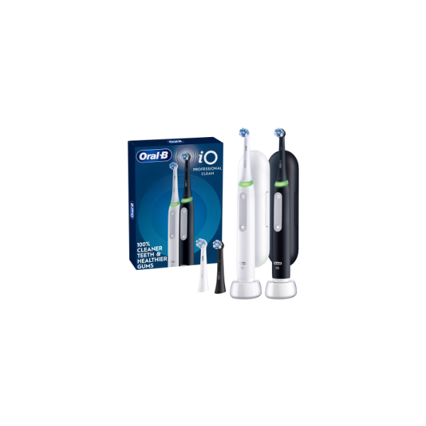 ORAL-B IO5 2X ELECTRIC TOOTHBRUSHES (USED, MISSING PART)