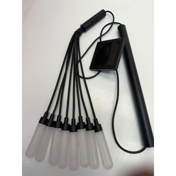 8PCS SOLAR TUBE LIGHT BUBBLES STICK SOLAR LAMP PATHWAY LAWN LANDSCAPE DECORATION -U