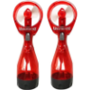 Image 1 : WATER MIST SPRAY BOTTLE FAN PORTABLE HANDHELD MISTER - BATTERY OPERATED (RED)