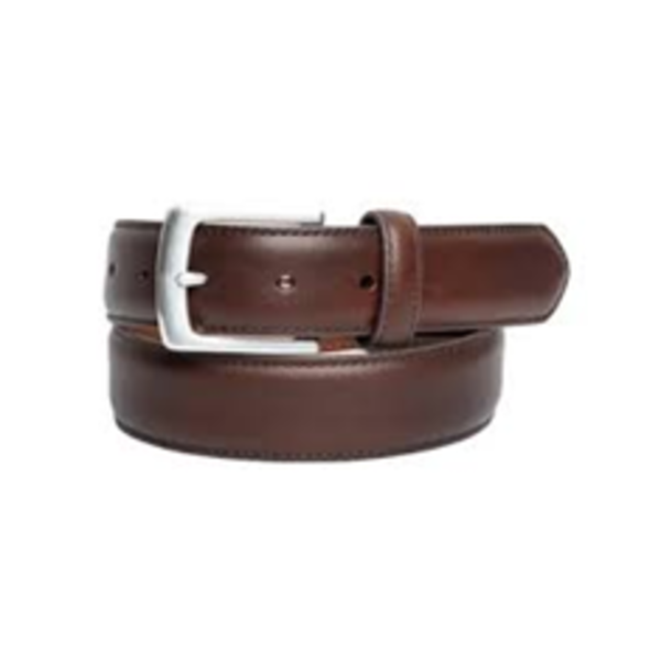 ROOTS MEN'S LEATHER BELT (BROWN)