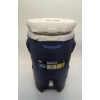 Image 2 : IGLOO 5 GALLON WHEELED PORTABLE SPORTS COOLER WATER BEVERAGE DISPENSER WITH FLAT SEAT LID -SU