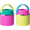 Image 1 : THERMOFLASK 20 OZ INSULATED FOOD JAR, 2-PACK, PINK AND GREEN HOT 12 HOURS COLD 24 HOURS -SU