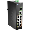 Image 1 : BV-TECH 8 PORT POE SWITCH WITH 1 GIGABIT UPLINK AND INDUSTRIAL DIN RAIL