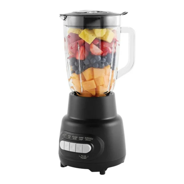 MAINSTAYS 5 SPEED GLASS JAR BLENDER WITH CAPACITY 48 OZ,BLACK, 5-SPEED GLASS BLENDER, CAPACITY (48OZ