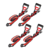 Image 1 : POWERBUILT RATCHET TIE DOWN SET – 1.5 IN. X 16 FT. 4-PIECE -N