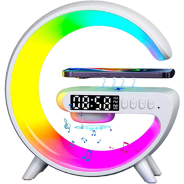 WIRELESS CHARGER ATMOSPHERE LAMP | SHAPE LIGHT UP WIRELESS SPEAKER - COLOR CHANGING