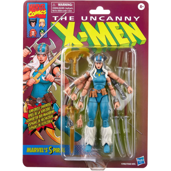 MARVEL LEGENDS SERIES X-MEN CLASSIC MARVEL’S SPIRAL 6-INCH ACTION FIGURE TOY, 8 ACCESSORIES