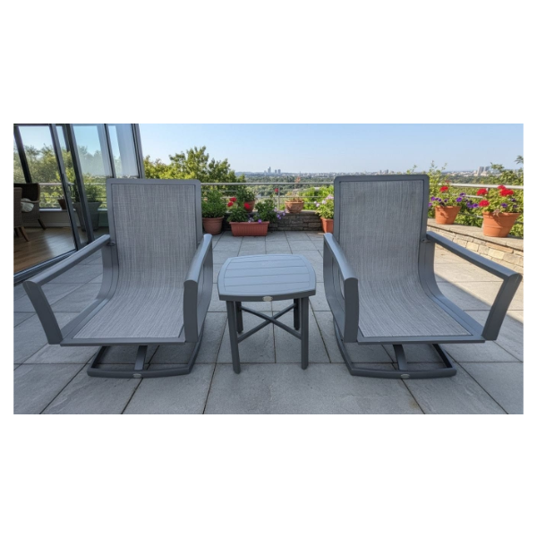 ROCKPORT 3-PIECE PATIO CONVERSATION SET