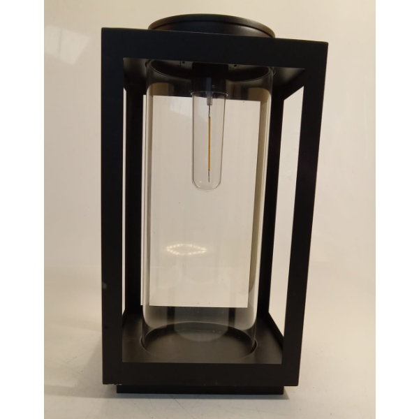 OUTDOOR WALL LIGHT CLEAR RECTANGULAR LANTERN -SU