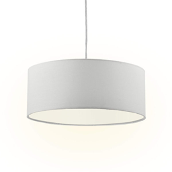 MODERN FABRIC PENDANT LIGHT, 15" CLASSIC 3-LIGHT DRUM CEILING CHANDELIER