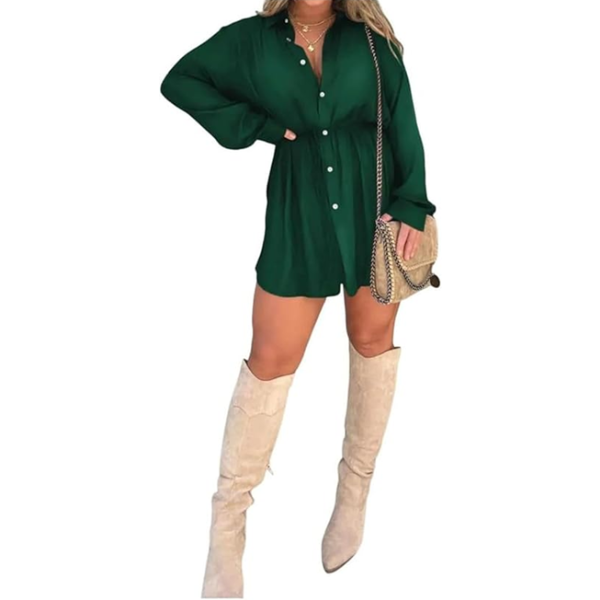 SATIN ROMPER DRESS "XL"