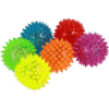 Image 1 : PACK OF 6 LUMINOUS ELASTIC BALL SQUEAKER DOG TOY BALL SMALL 2.5"