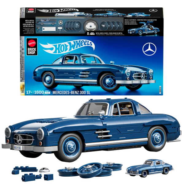 MATTEL BRICK SHOP - HOT WHEELS - MERCEDES-BENZ (MISSING PARTS)