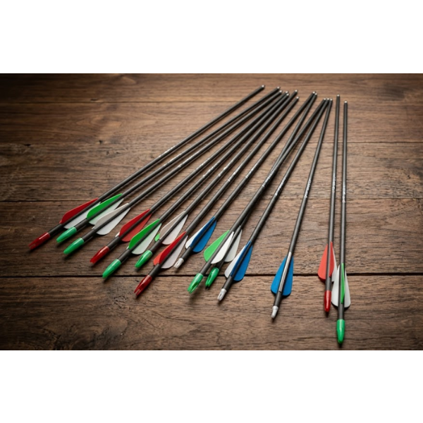 20INCH CARBON CROSSBOW ARROWS GREEN (DIFFERENT COLORS) (10 PCS ONLY)