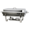 Image 1 : SAGETRA - FULL-SIZE 18/8 STAINLESS-STEEL CHAFING DISH SET -SU
