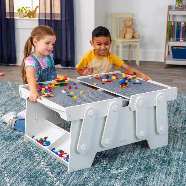 KIDKRAFT BUILDING BRICKS PLAY N STORE MEGA TABLE -U