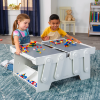 Image 1 : KIDKRAFT BUILDING BRICKS PLAY N STORE MEGA TABLE -U