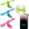Image 1 : 20 PCS PORTABLE MINI USB FAN, COLORFUL AND POWERFUL CELL PHONE FAN FOR OLD IPHONE IPAD