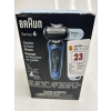 Image 3 : Braun Electric Shaver for Men, Series 6 6120s, Wet & Dry Shave