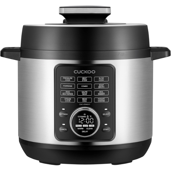 CUCKOO PRESSURE COOKER 10 MENU OPTIONS: STEAMER, SLOW COOK, SAUTÉ, PORRIDGE, & MORE, USER-FRIENDLY