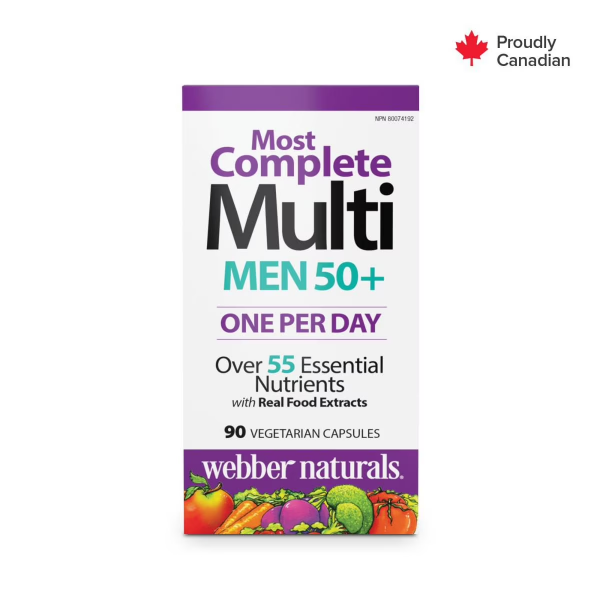 WEBBER NATURALS® MEN'S 50+ MOST COMPLETE MULTI -N E: 09/2028