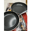Image 2 : TRAMONTINA STAINLESS STEEL WITH CERAMIC NON-STICK SKILLET SET 3-PIECE (SLIGHTLY USED, MISSING 1 PAN)