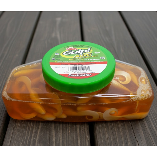 BERKLEY GULP! MINNOW GRUB PEARL WHITE -N